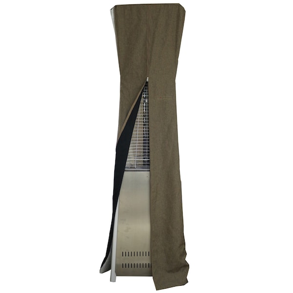 Hiland Triangle Glass Tube Patio Heater Commercial Cover in Tan CHC-TGT-T - main
